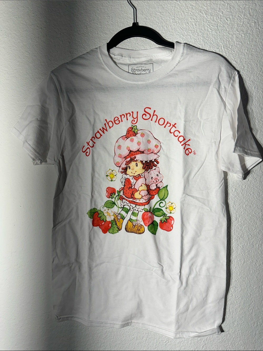 Strawberry Shortcake™ White Graphic Tee - Women's Short Sleeve
